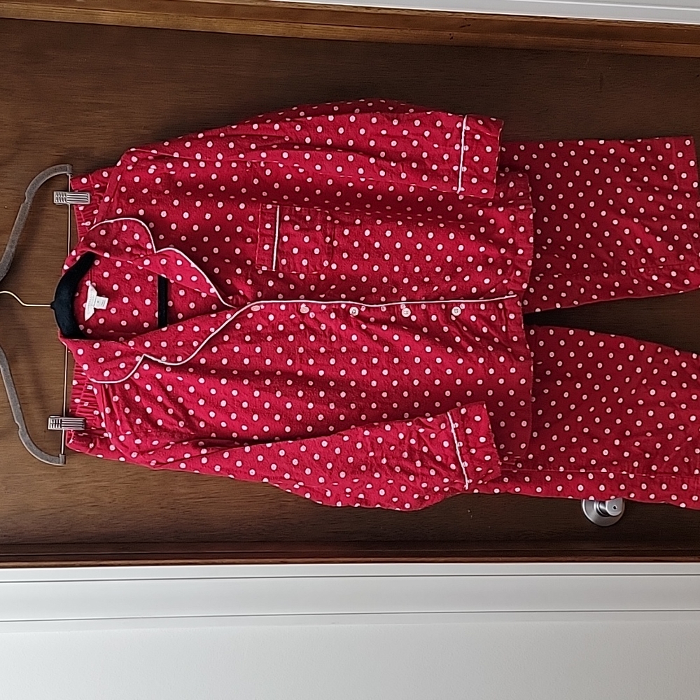 PAJAMA SET FLANNEL. Charter club intimates size medium two-piece - Picture 1 of 8